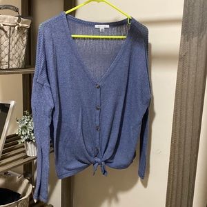 American Eagle Lightweight Blue Sweater